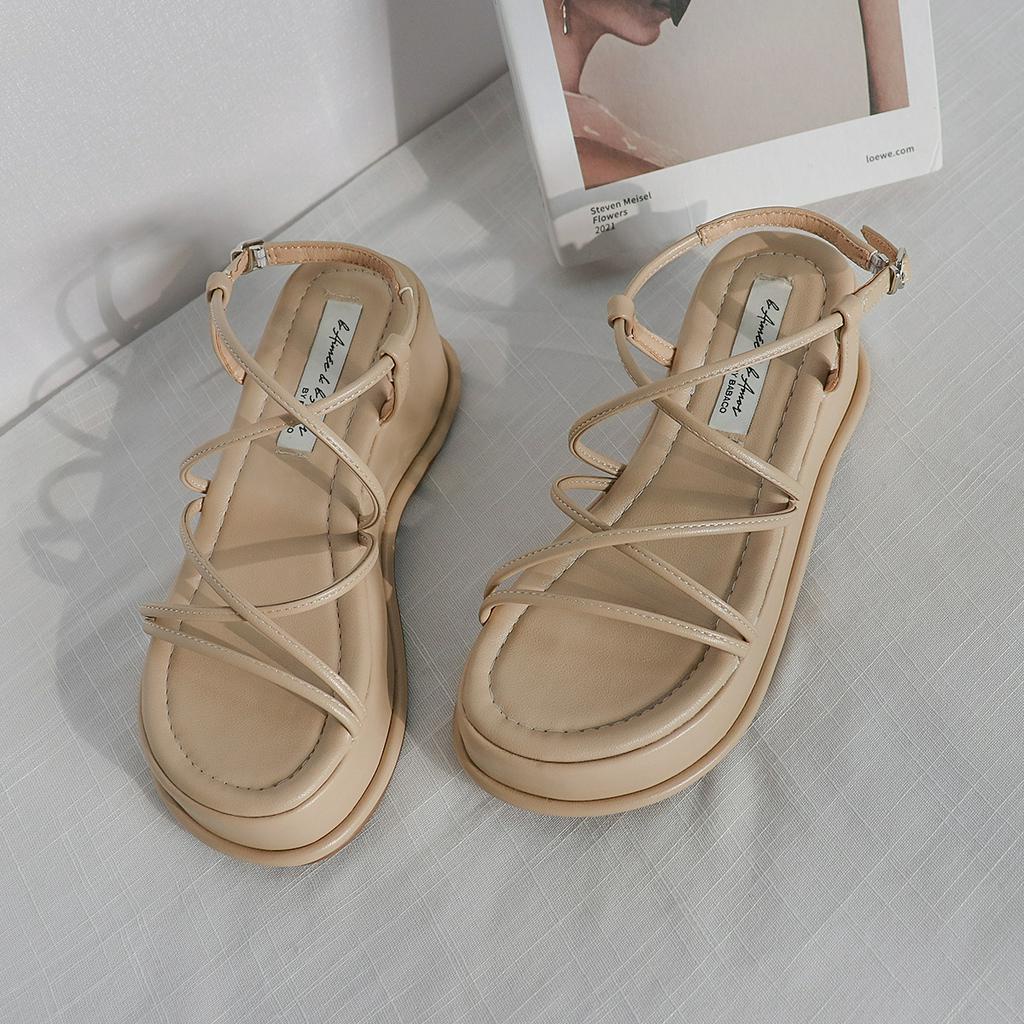 Sandal nữ Celia Buckled quai mảnh 5p đế bằng bánh mì thời trang bAimée & bAmor - MS3037