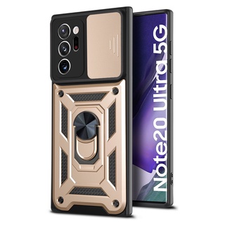 Ốp Điện Thoại Có Nắp Trượt Bảo Vệ Camera Cho Samsung Galaxy A12 M12 A42 S20 Plus Note 20 Ultra FE 5G