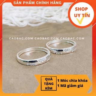 Nhẫn đôi bạc💝FREESHIP💝Giảm 5k nhập mã [NHAN DOI]💝Nhẫn đôi bạc Dream High Couple Rings