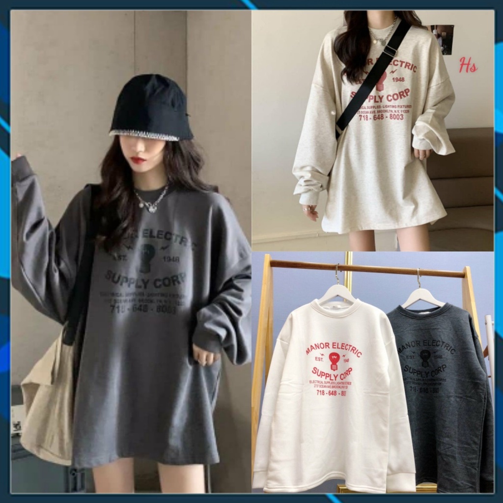 Áo Nỉ Sweater Nam Nữ Bóng Đèn 1948 ,2 Màu dưới 65kg - Cổ Tròn Dài Tay G095 - Zeni69 store | BigBuy360 - bigbuy360.vn