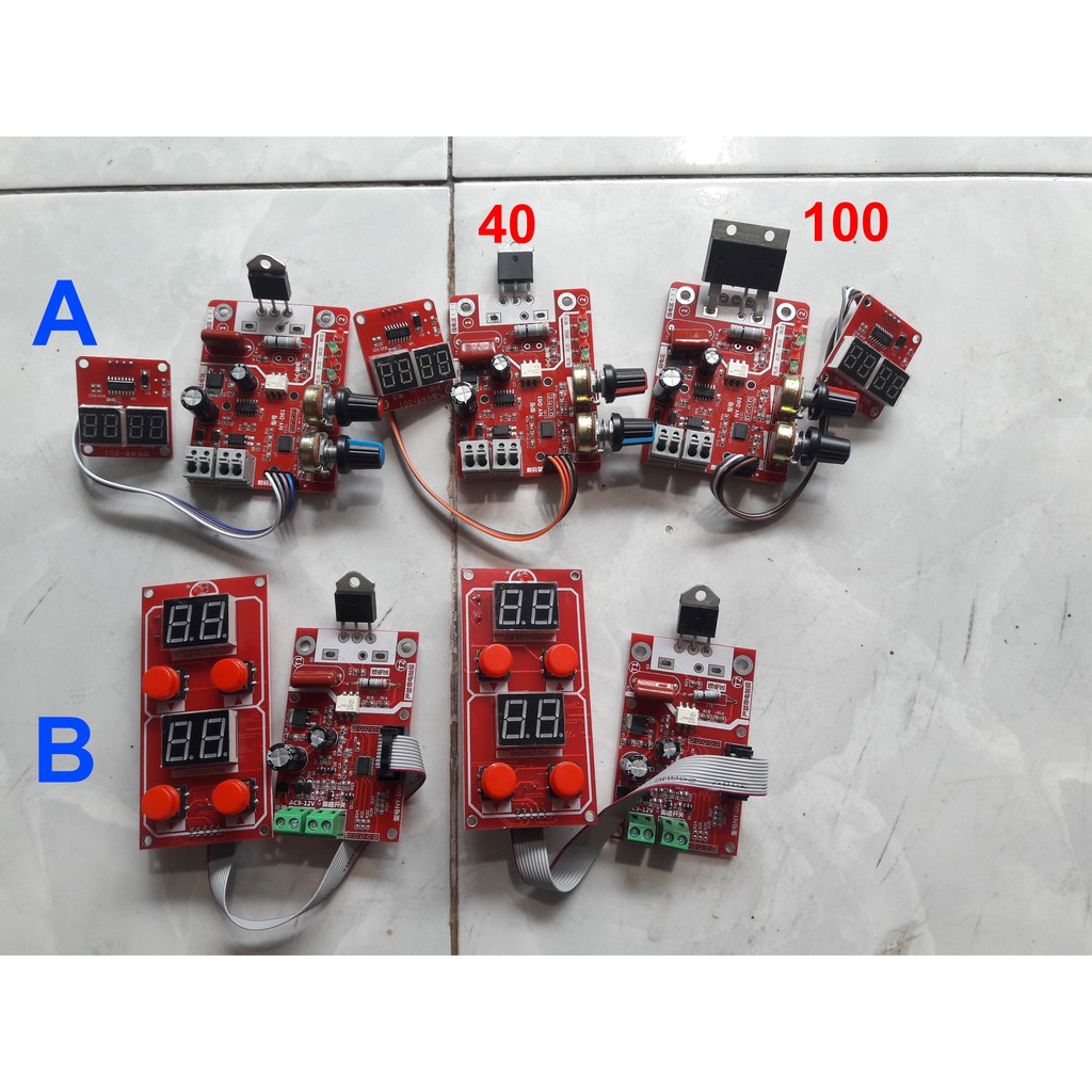 Mạch Timer Chế Máy Hàn Cell Pin, Mạch chiết áp, Mạch hàn điểm