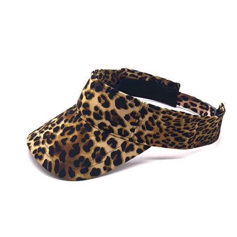 Wide-brimmed Leopard-patterned Top Hat for Women