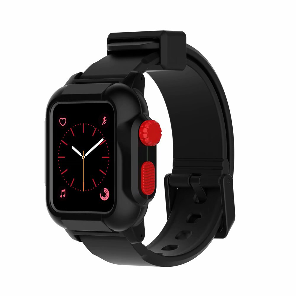Ốp bảo vệ mặt đồng hồ chống nước màu dạ quang thích hợp cho Apple Watch 5 4 3 Se 6 44mm 40mm 42mm