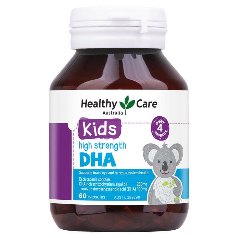 Viên uống Bổ sung DHA của ÚC cho bé Healthy Care Kids DHA 60 viên