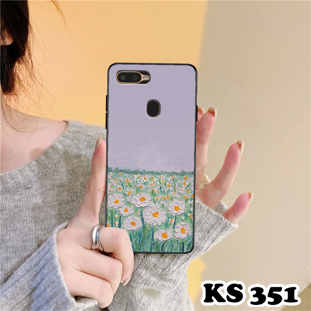 Ốp lưng Oppo A5s - Oppo A7 - Oppo A12 - Ốp in hình Cánh đồng hoa - Chất liệu TPU siêu bền