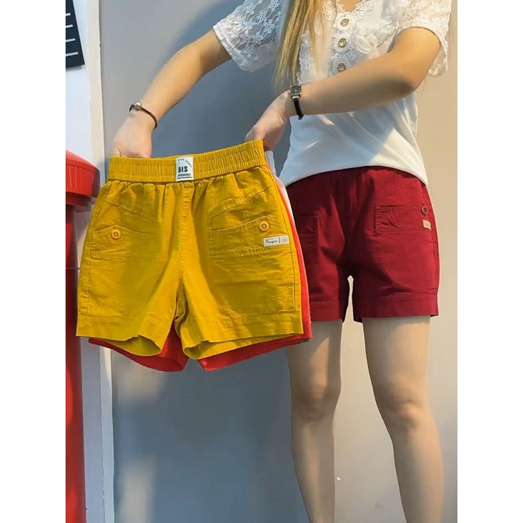 Quần short nữ mặc nhà , chất liệu kaki thái bền đẹp giữ form QS13