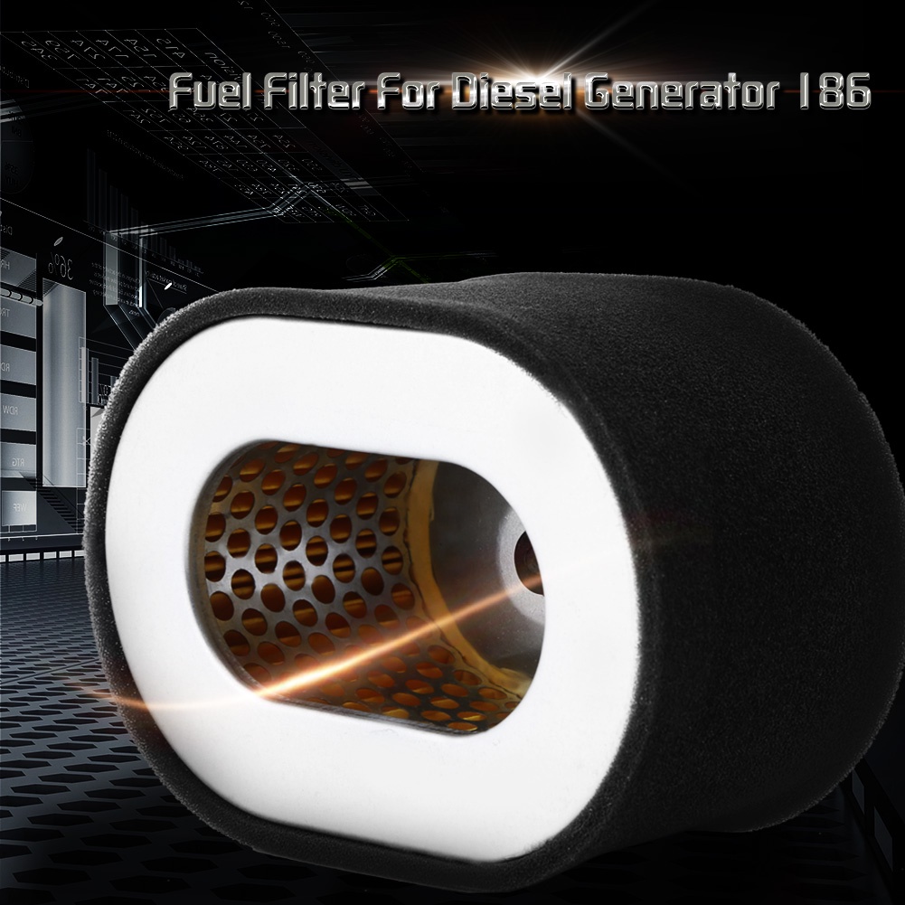 Hàng Hot Bộ lọc dầu nhiên liệu thay thế bằng thép không gỉ 1PC cho động cơ máy phát điện Diesel 186 Màu đen Hàng giao ngayWestvirginia058