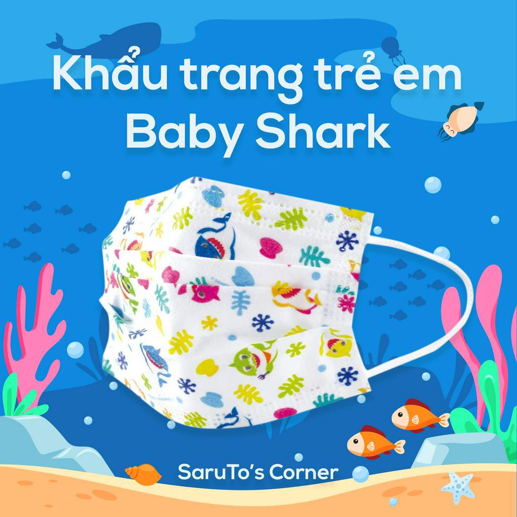 Khẩu trang trẻ em Baby Shark - Nội địa Nhật