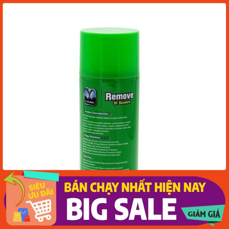 Chai Xịt Tẩy Keo, Nhưa Đường, Băng Dính, Vết Bám Khó Rửa Trên Xe Máy, Ô Tô Remove of sticker 450ml