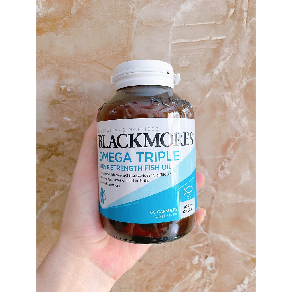 (Mẫu mới) Blackmores Odourless Fish Oil Mini Cap - Dầu Cá không mùi, viên nhỏ 400 viên Úc