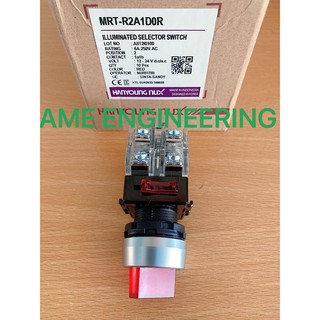 Chuyển mạch 2 vị trí, phi 22, có đèn 24VDC MRT-R2A1D0R, tiếp điểm 1NO+1NC