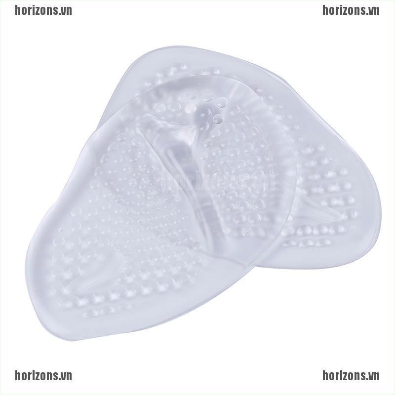 ZA 1Pair Transparent Silicone Forefoot Pad High Heel Feet Gel Cushion Pads Insole FA