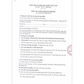  Thạch dứa giảm cân Matxi Corp (Chính hãng 100%)