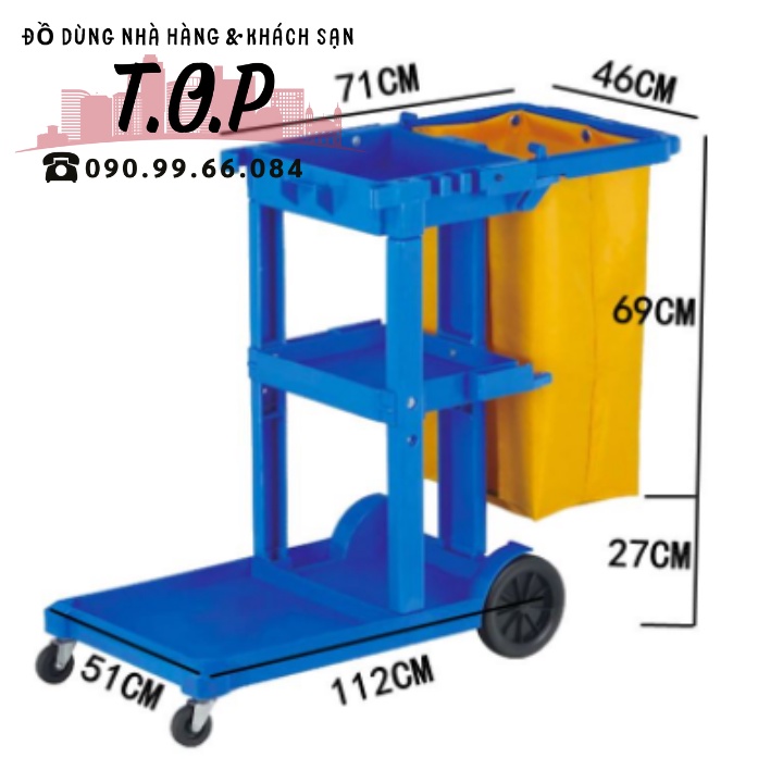 Xe Đẩy Nhựa Dọn Vệ Sinh, Xe dọn vệ sinh công nghiệp