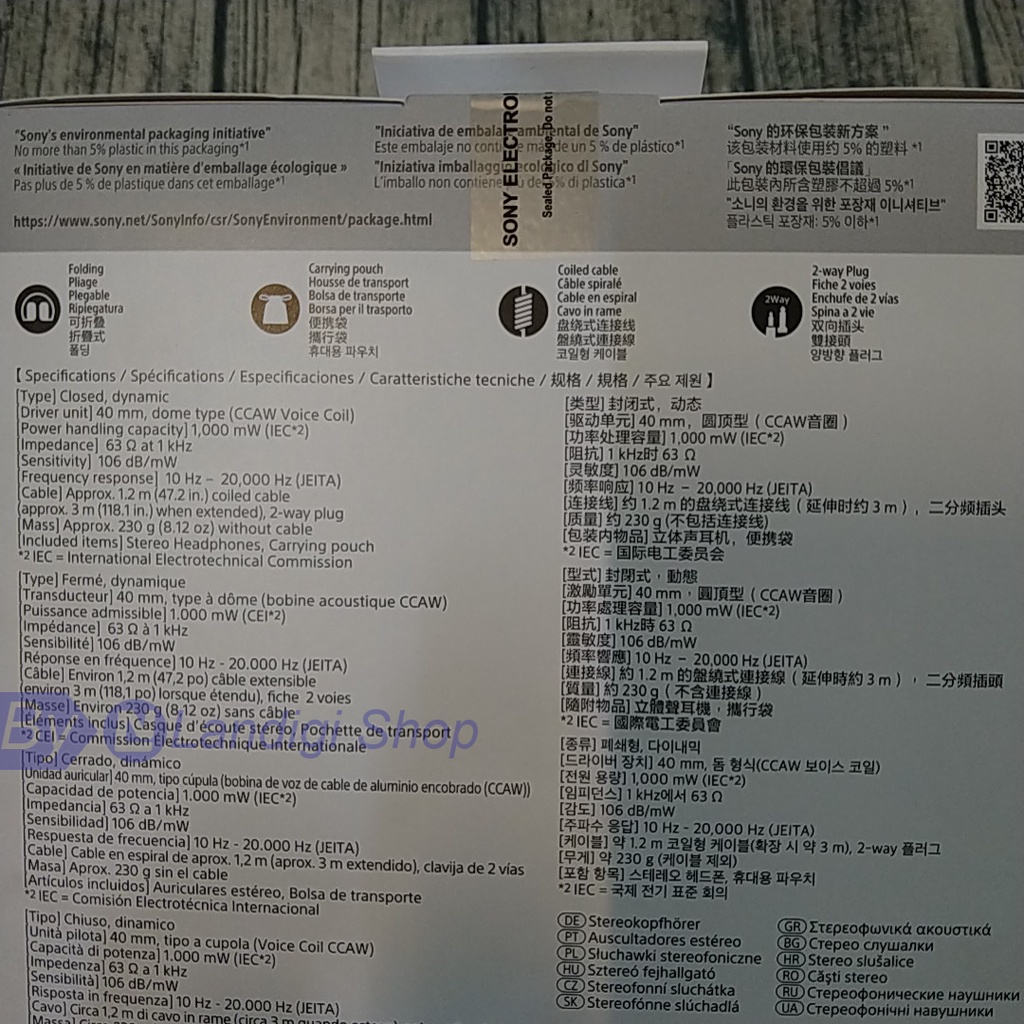 New Full box Sony MDR-7506 Tai nghe kiểm âm chuyên nghiệp