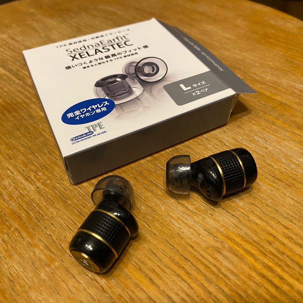 Nút tai nghe AZLA SednaEarfit XELASTEC trong suốt cho tai nghe in-ear TWS WF-1000XM3, Sennheiser Momentum True Wireless