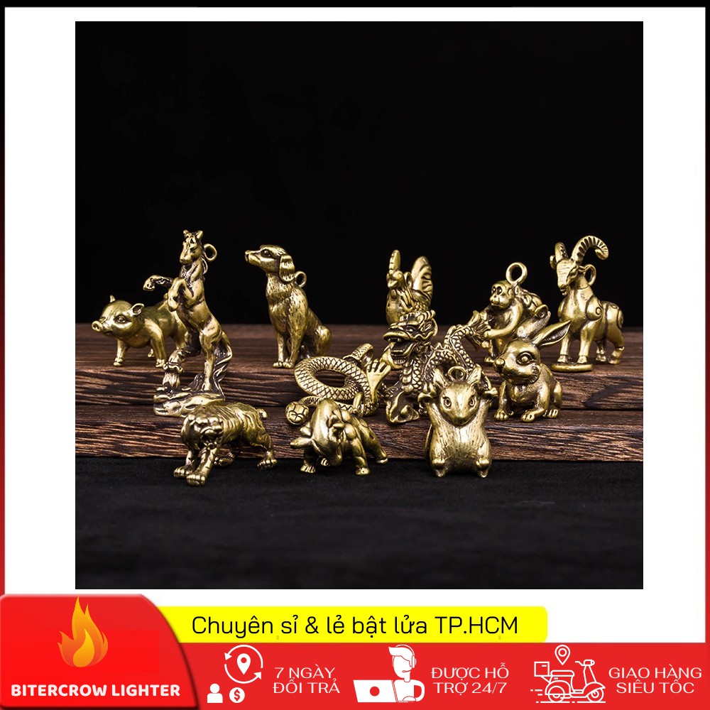 Tượng Nhỏ Phong Thủy Bằng Đồng Kiểu Dáng Hình 12 Con Giáp, Móc Khóa, Đem Lại Sự May Mắn Tài Lộc (Thoải Mái Lựa Chọn Mẫu) | BigBuy360 - bigbuy360.vn