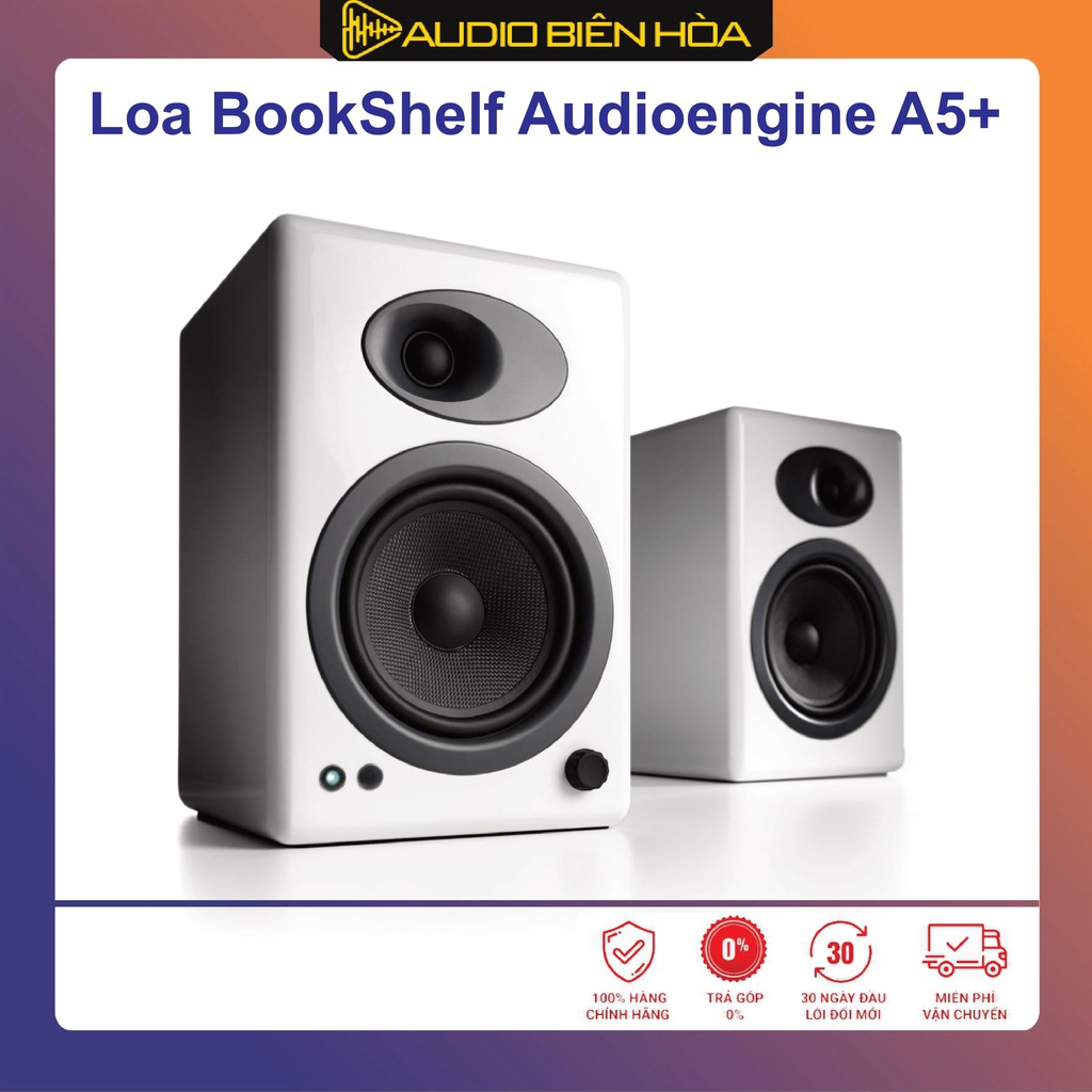 Loa Bookshelf AudioEngine A5+  , 2 màu trắng đen .