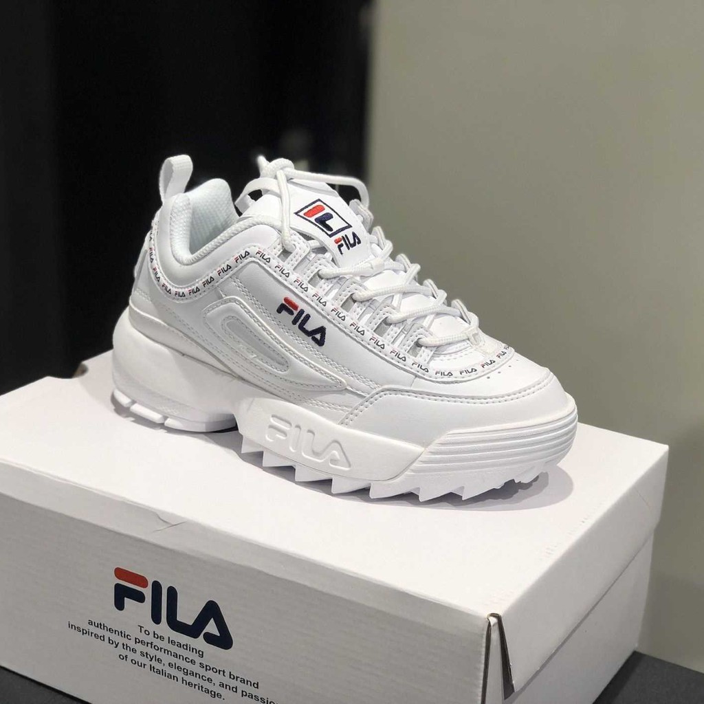 Giày FILA Chính Hãng 🔴FREESHIP🔴 Giày Fila Disruptor II Tapey Tape - Fila Cá Mập Chuẩn Auth Hàn Quốc Tôn Dáng