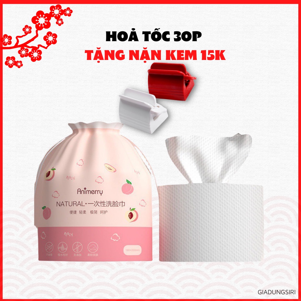 DEAL SỐC Khăn Lau Mặt Khô ENIMERY - Dùng 1 Lần , An Toàn , Tiện Lợi , Sạch Sẽ