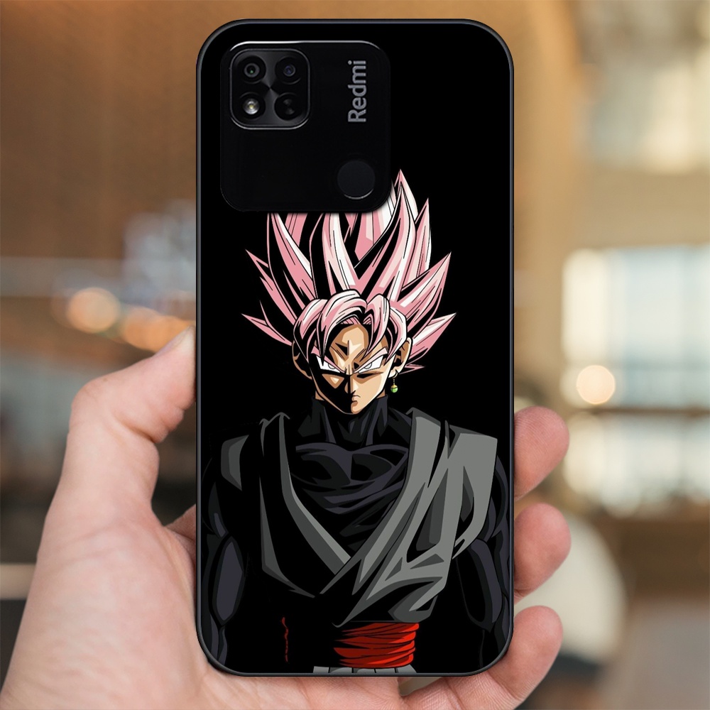 Ốp lưng Xiaomi Redmi 10A viền đen in hình Goku Dragon Ball