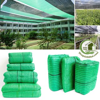 [ 2m² ] Lưới Che Nắng màu xanh, Che Rau Lưới Che Vườn Lan - Lưới lan Thái loại tốt, độ che nắng 90% [ 1m x khổ 2m ]