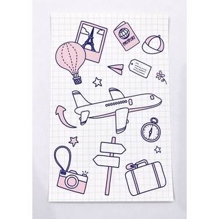 [Nhãn dán] ⚡ Sticker trang trí Travel 02