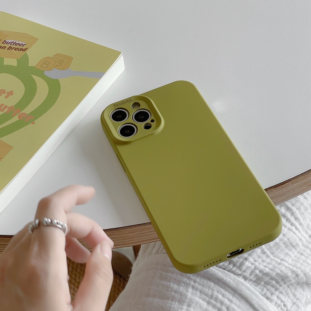 Ốp Điện Thoại Silicon Mềm Màu Macaron Bảo Vệ Camera Cho iPhone 14 Pro Max X XS Max XR 14 Plus 11 12 13 Pro Max