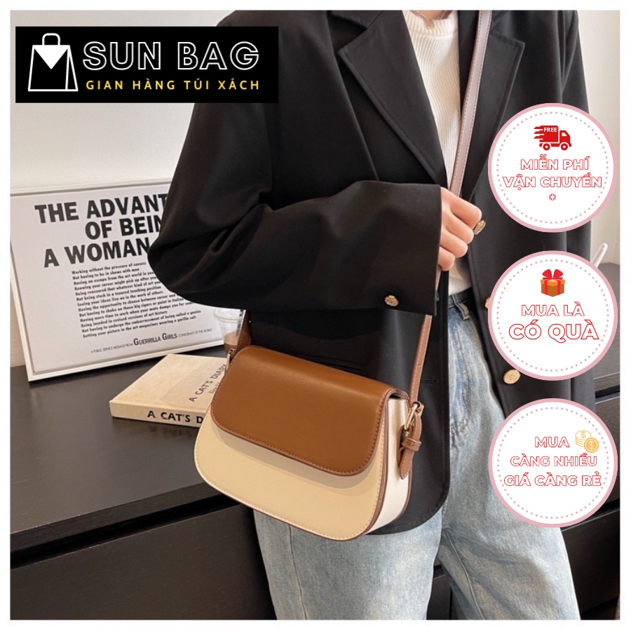 Túi xách nữ đeo chéo, đeo vai túi đi chơi, đi học, da đẹp, cao cấp size 22cm SB195