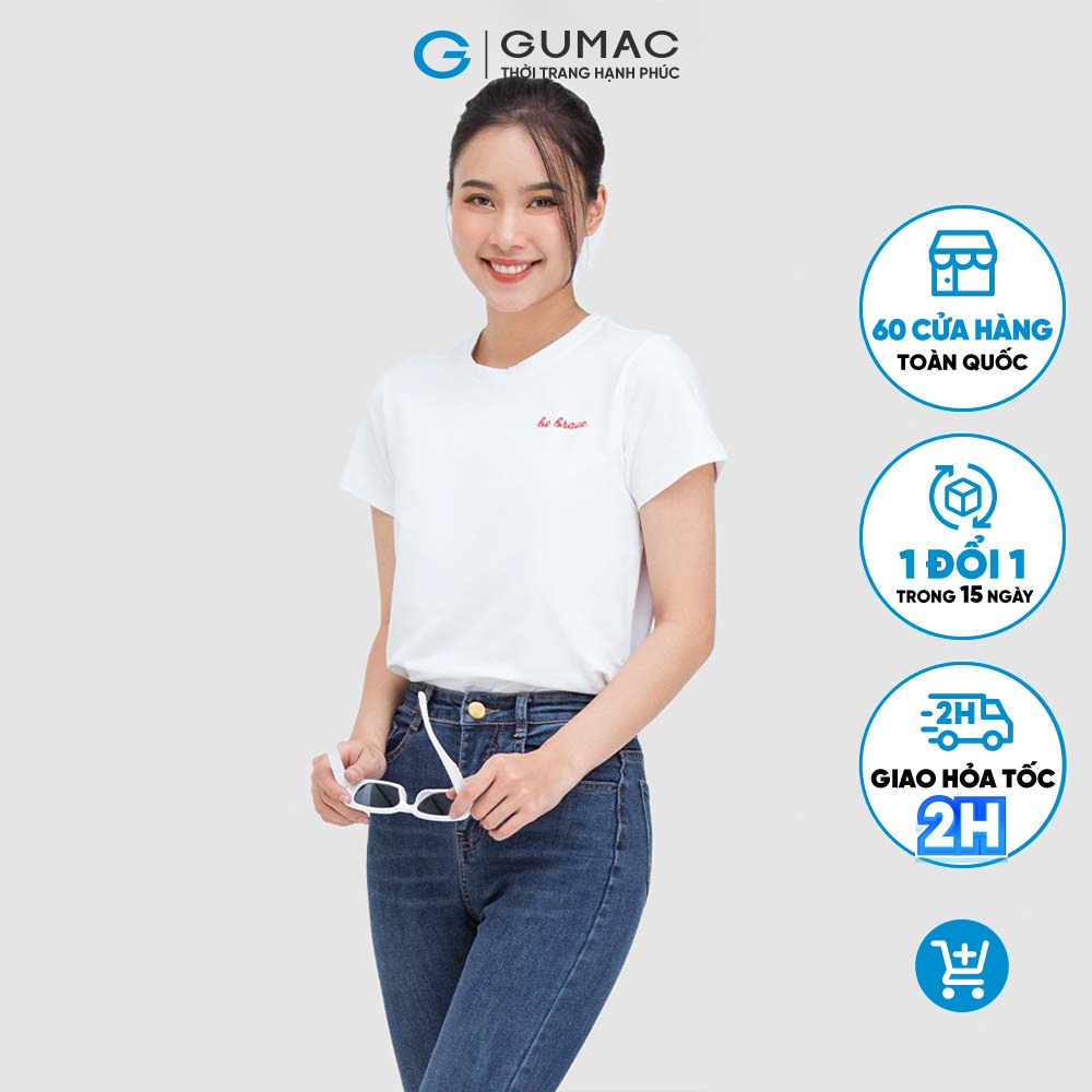 Áo thun thêu ATC05064 thời trang GUMAC