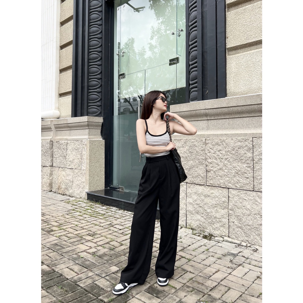 Áo croptop ba lỗ có viền STRAPPY TOP