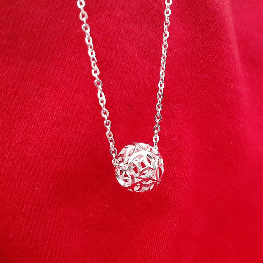 Dây Chuyền Bạc Quả Cầu Kim Tiền Bạc Ta TNC JEWELLERY