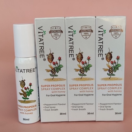 Xịt ong Vitatree Super Propolis Spray Complex with honey