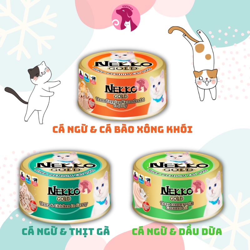Pate cho mèo - Hộp/ lon Nekko Gold cho mèo