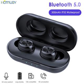 【ht】B5 TWS Bluetooth 5.0 Wireless Headphones Touch Control Waterproof Bluetooth 9D Stereo Headset