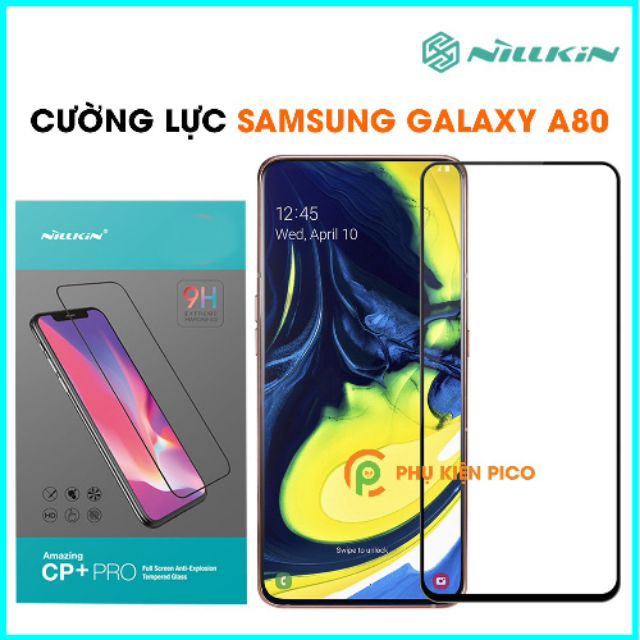 Kính cường lực Galaxy A80/ A90 Nillkin CP+ Pro Full màn hình - Chính Hãng