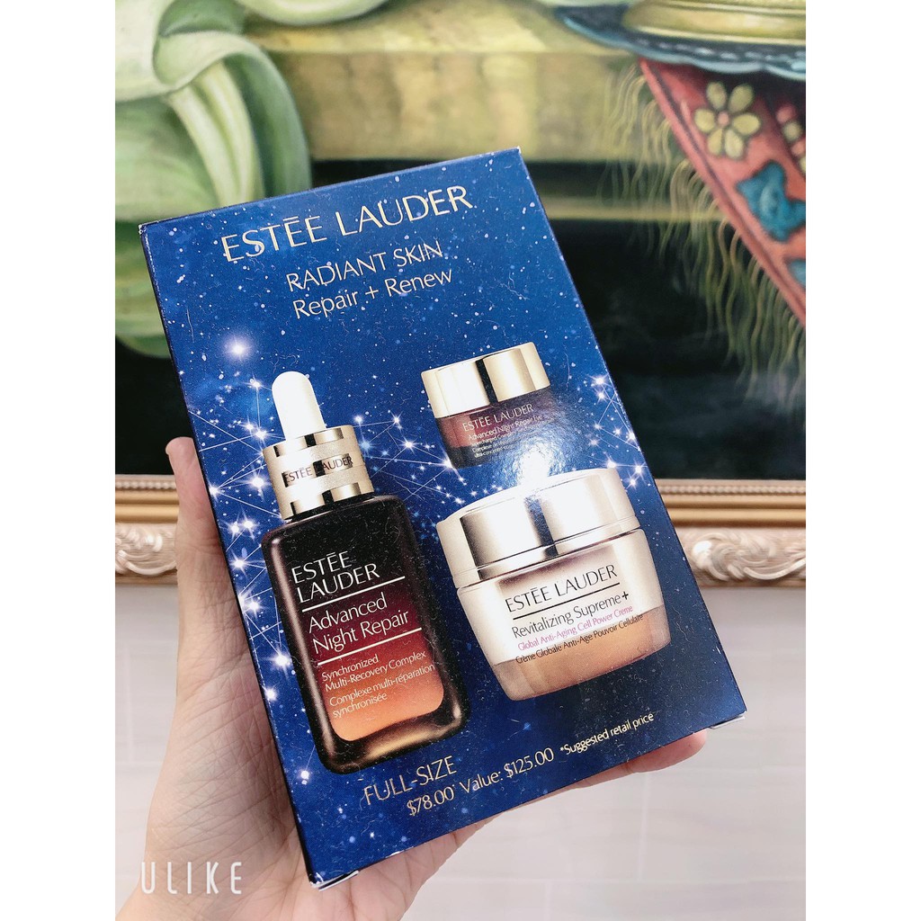 SET DƯỠNG 3 MÓN ESTEE LAUDER RADIANT SKIN REPAIR + RENEW LIMITED EDITION