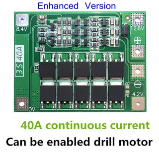 Bảng Mạch Bảo Vệ Pin Lithium 3s 40a Li-Ion Pcb Bms 11.1v 12.6v Chất Lượng Cao