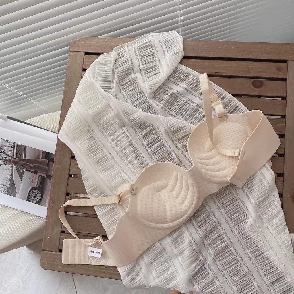 Áo ngực nữ đúc không gọng đệm mút bàn tay nâng ngực tạo khe sexy, Áo lót nữ không dây đẹp và gợi cảm LANIXA A820 820
