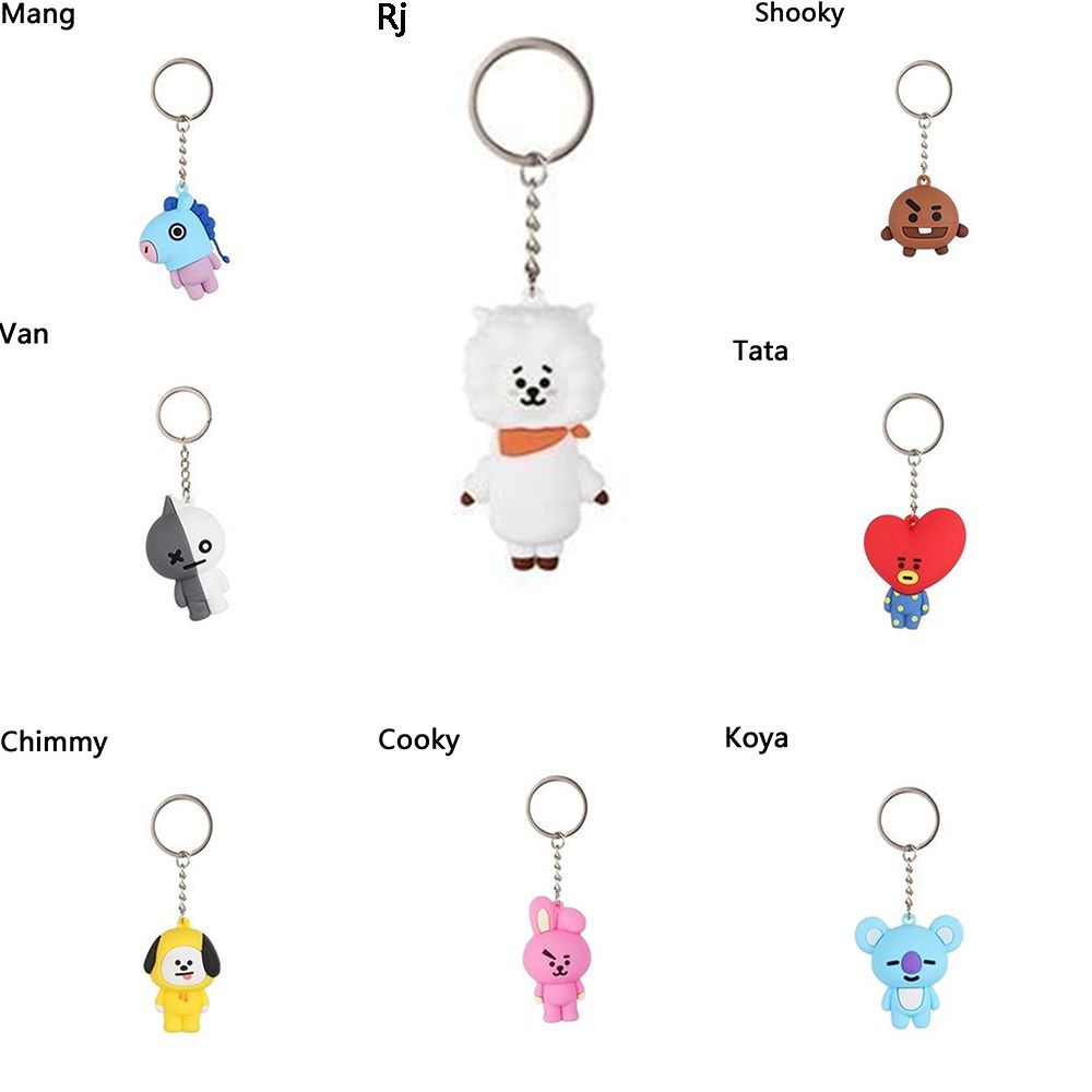 Móc Khóa Hình Nhân Vật Bt21 Xinh Xắn
