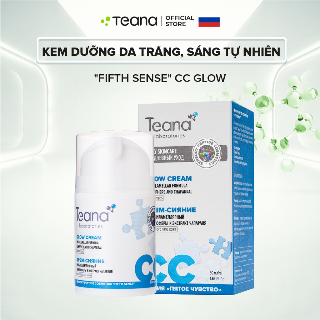 Kem dưỡng Teana "Fifth Sense" CC Glow Cream giúp da trắng, sáng tự nhiên 50ml