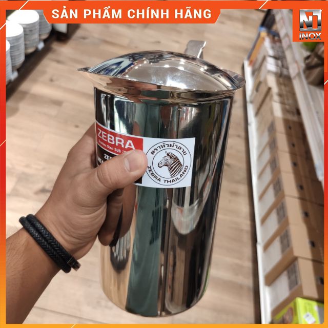 Ca nước Inox Zebra có nắp 11cm (1.5L-1.9L) - 115014|115012