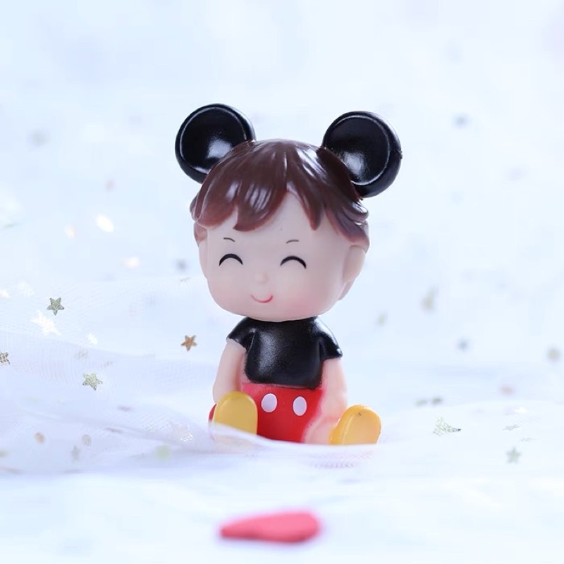 Cặp Em Bé Mickey Trang Trí Bánh