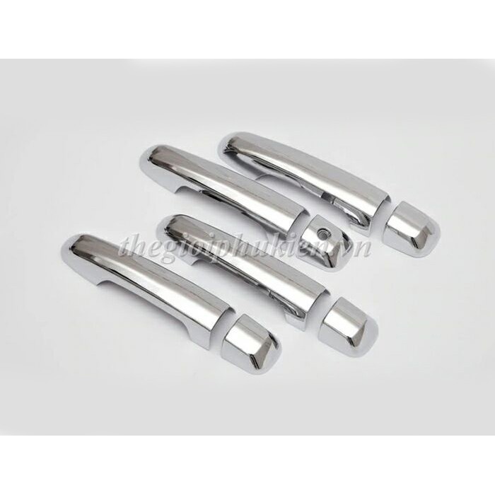 Bộ ốp tay nắm cửa và hõm cửa xe Toyota Land Cruiser Prado 2011-2018 mạ Crom