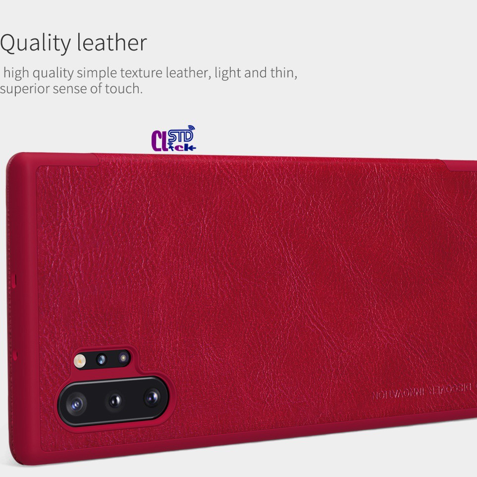 BAO DA SAMSUNG NOTE 10 PLUS VÀ NOTE 10 PLUS 5G NILLKIN QIN CHÍNH HÃNG  HÀNG CHUẨN