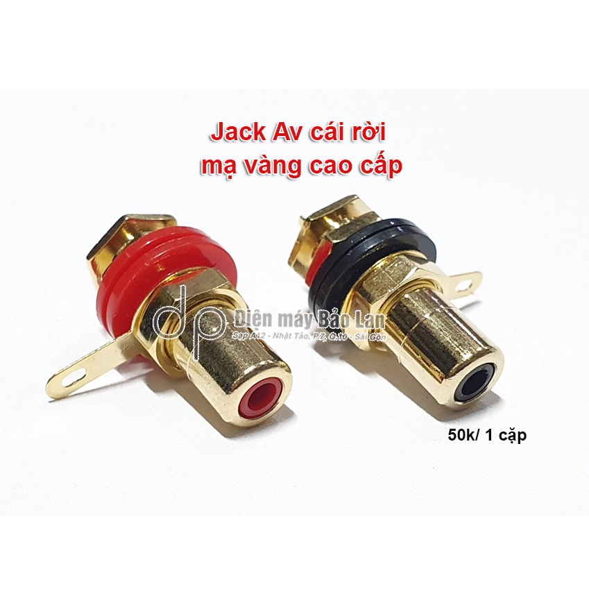 Jack Av cái rời (mạ vàng cao cấp)