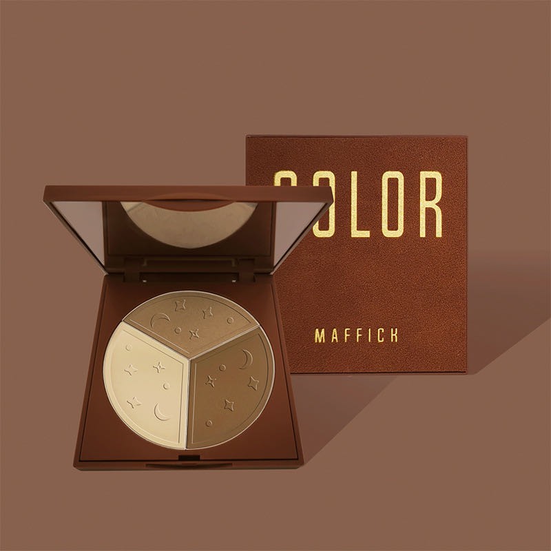 Phấn Maffick 3 ô màu nude tạo khối - highlight - bắt sáng | BigBuy360 - bigbuy360.vn