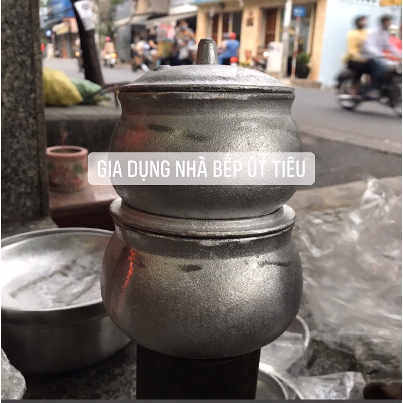 Niêu bầu gang dày đẹp 2 size Nhỏ-Lớn