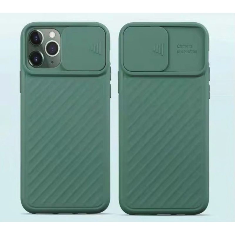 Ốp Điện Thoại Ip11 Chất Nhựa Dẻo Siêu Bền Có Nắp Trượt Bảo Về Camera ( Nhiều Màu )