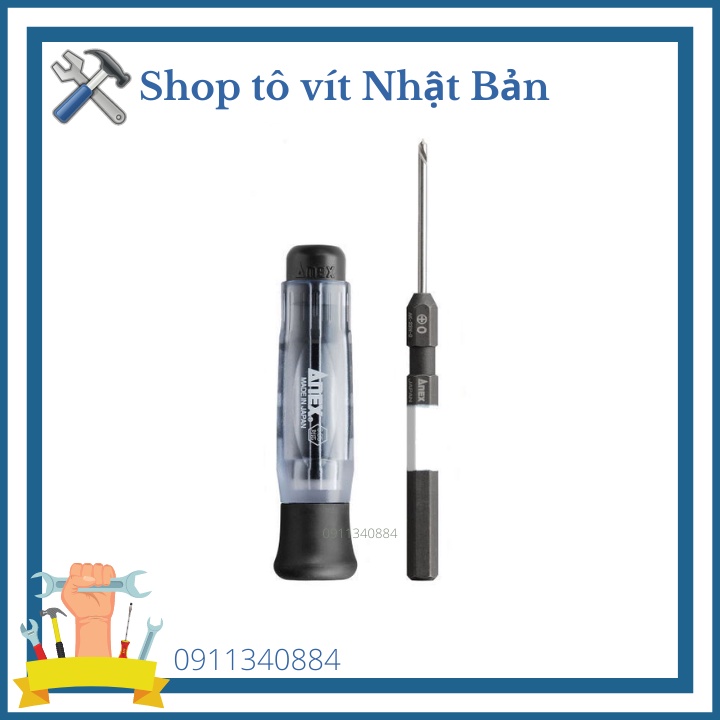 Bộ tô vít điện tử tháo vít gỉ Anex Nhật Bản - Tô vít điện tử - tô vít sửa kính - tô vít sửa điện thoại - tô vít nhật bản
